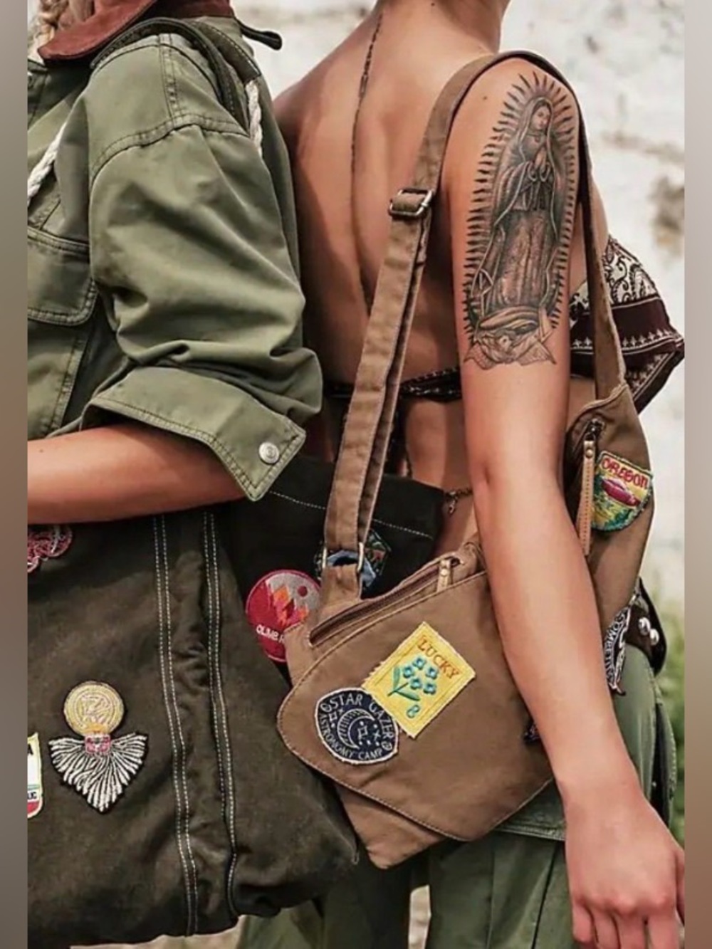 Free People Safari Canvas Crossbody Bag - NWT